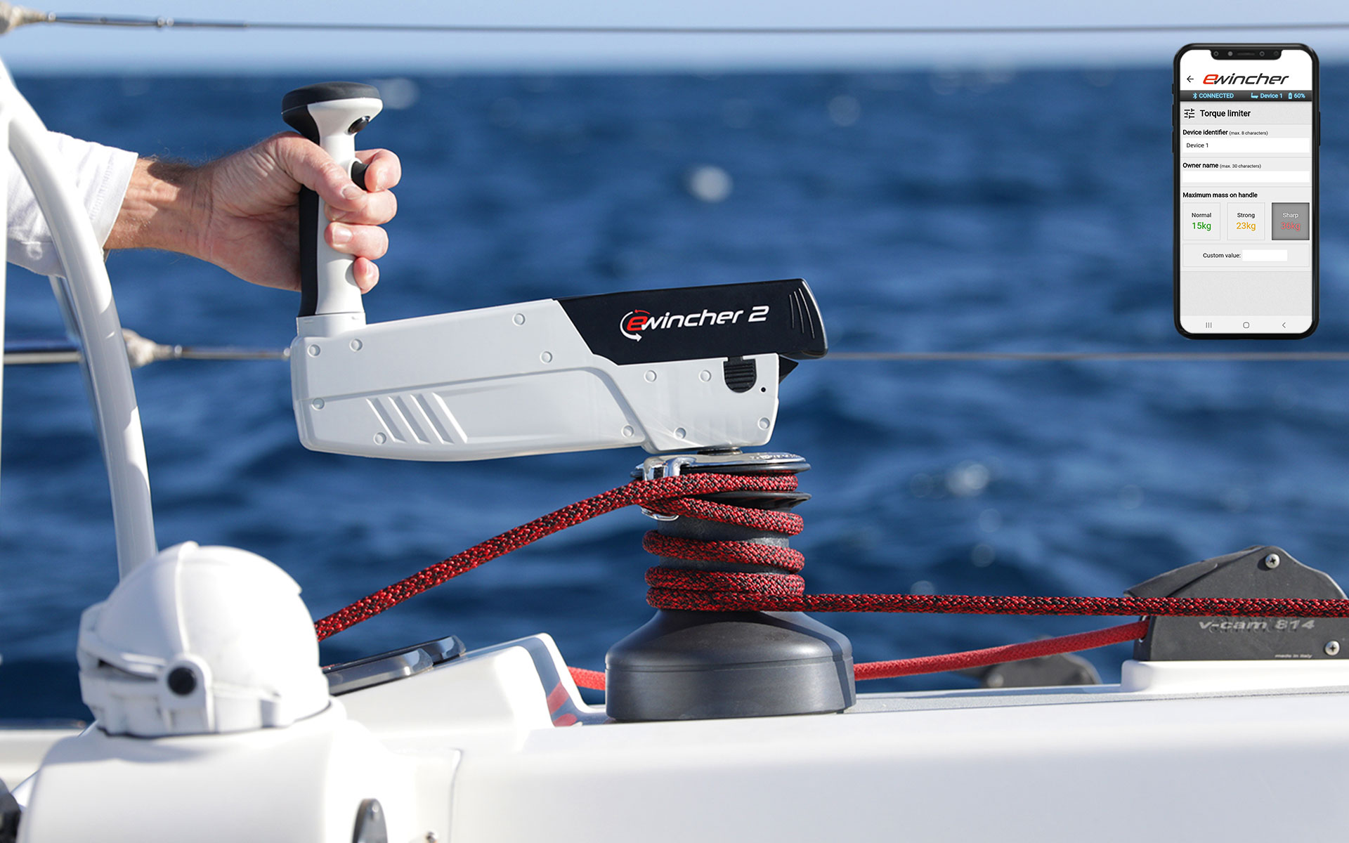 Manivela eléctrica de winch Ewincher2 Panorama Náutico