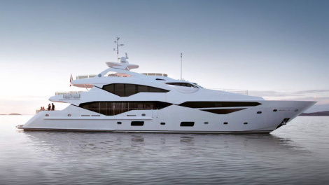 Sunseeker 131 yacht, panorama náutico