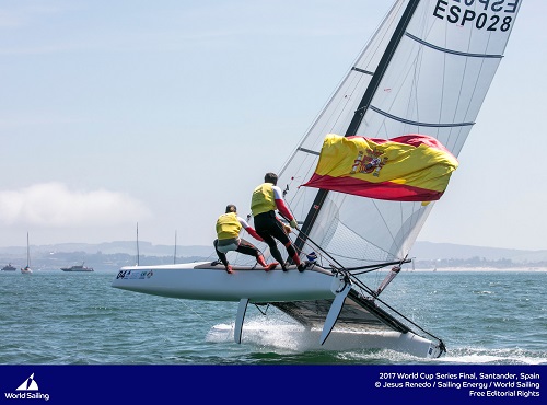 panorama náutico, copa del Mundo de Vela, Nacra 17