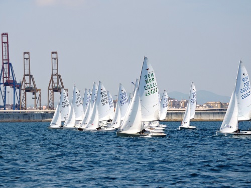 panorama náutico, regata Oseberg, Snipe