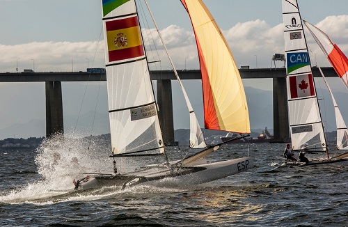 Nacra 17, panorama náutico, Río