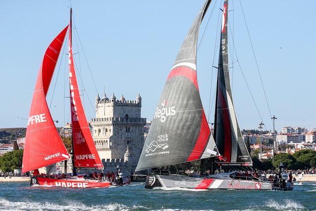 panorama náutico, Volvo Ocean Race, Salida etapa 2