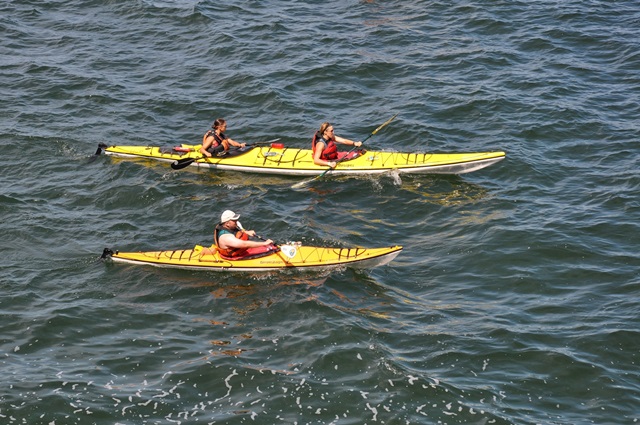 panorama náutico, kayak