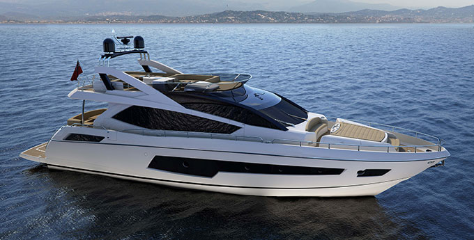 Sunseeker 75, London Boat Show, Panorama náutico